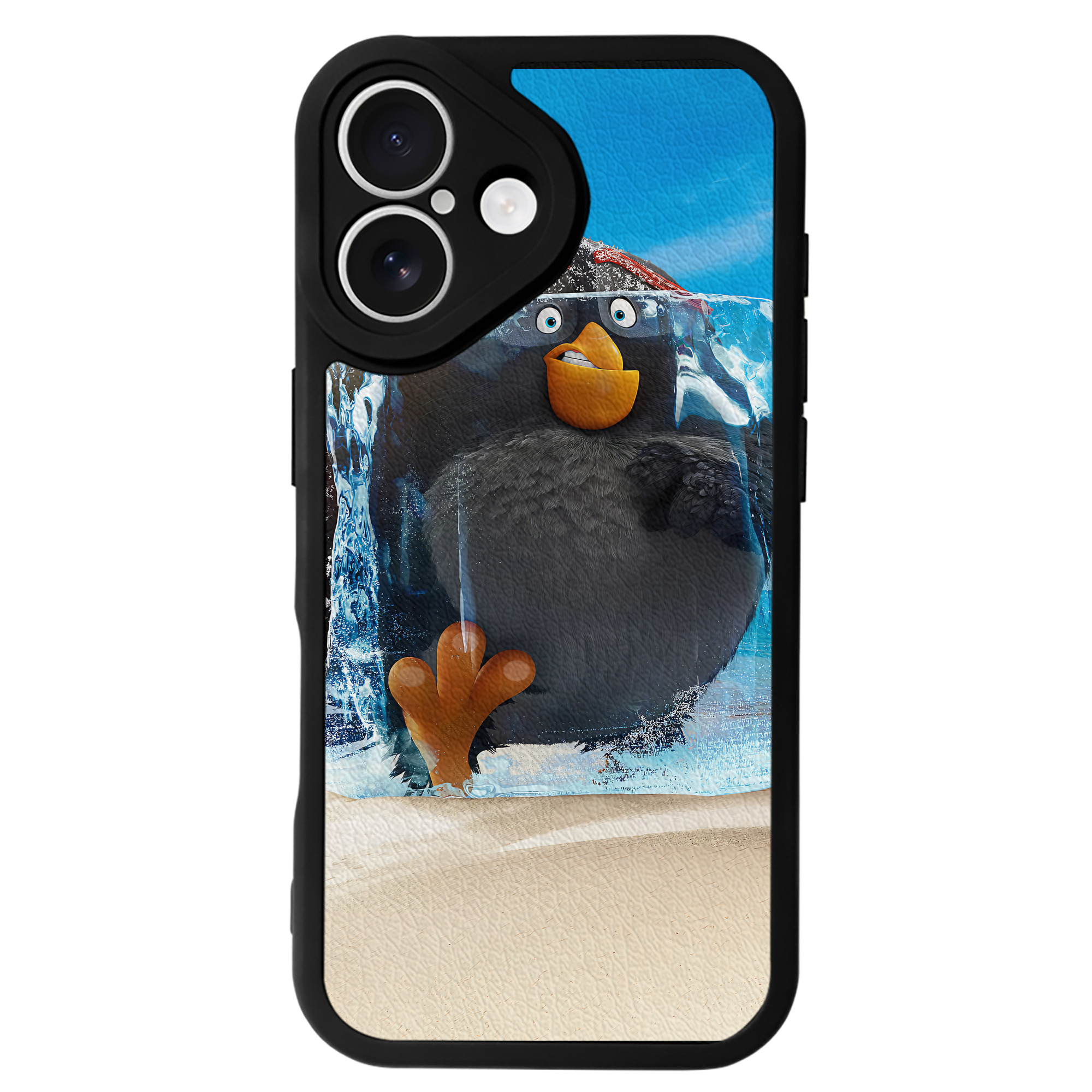 （画像用） Angry Birds アングリーバード 【iPhone 16シリーズ対応】シリコンスマホケース（レザー調） 材質：シリコン